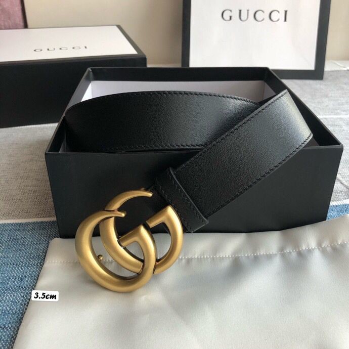 Gucci Iconic bronze GG belt