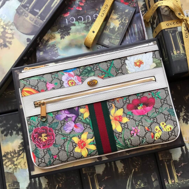 Gucci Ophidia GG Flora Pouch 517551