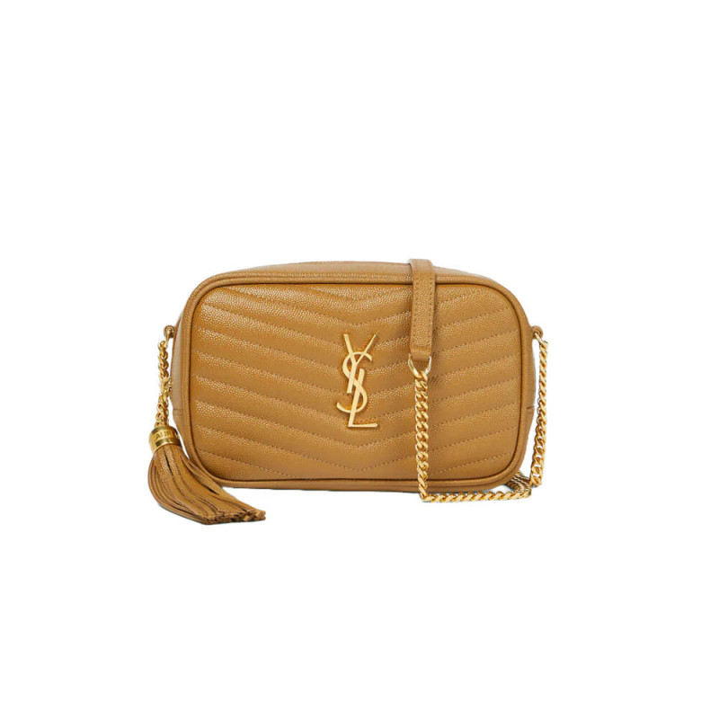 Saint Laurent Mini Lou Grain Leather Camera Bag 612579