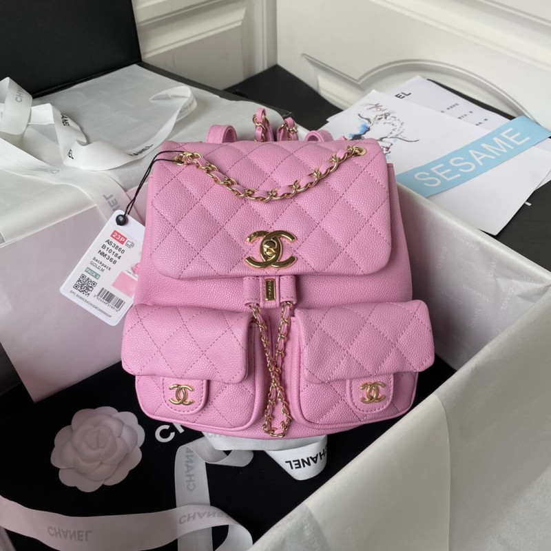 Chanel Small Duma Backpack Caviar Calfskin AS3860