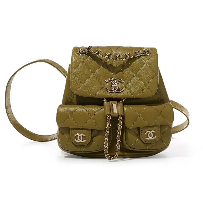 Chanel Small Duma Backpack Quilted Calfskin AS3860