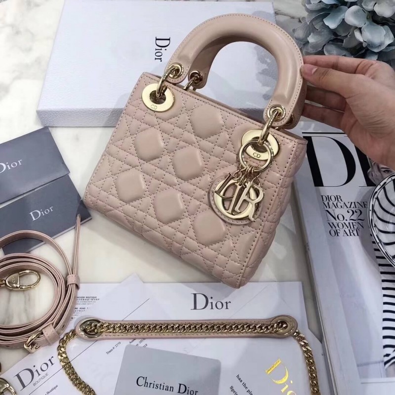 Christian Dior Lambskin Mini Lady Dior Bag 44500