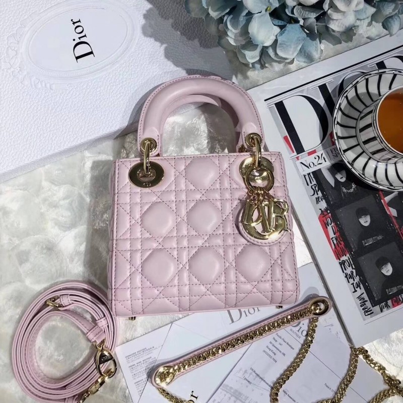 Christian Dior Lambskin Mini Lady Dior Bag 44500