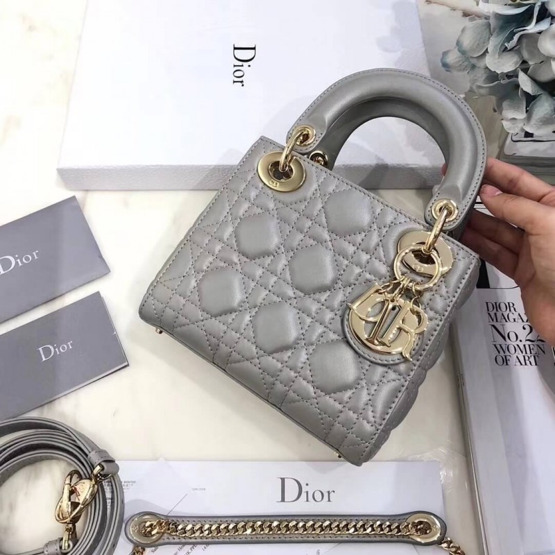 Christian Dior Lambskin Mini Lady Dior Bag 44500