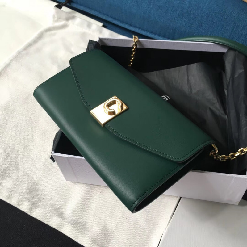 Celine C Wallet On Chain In Smooth Calfskin 10B903