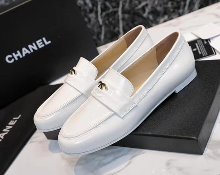 Chanel Patent Leather CC Metal Logo Women s Shoes