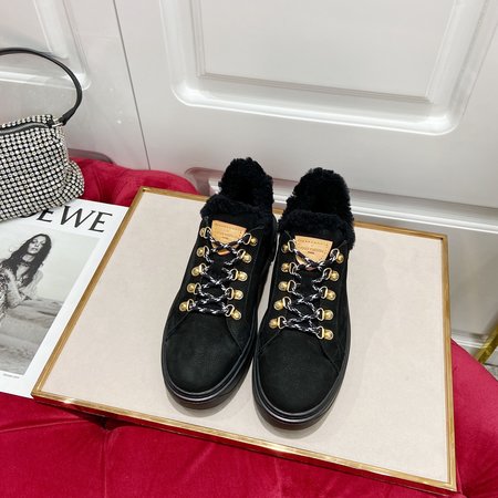 Louis Vuitton Fleece footsteps fleece lining flat shoes