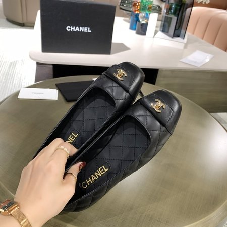 Chanel cowhide leather shoes