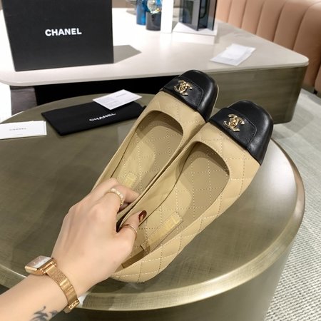 Chanel cowhide leather shoes