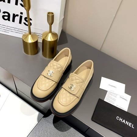 Chanel calfskin loafers