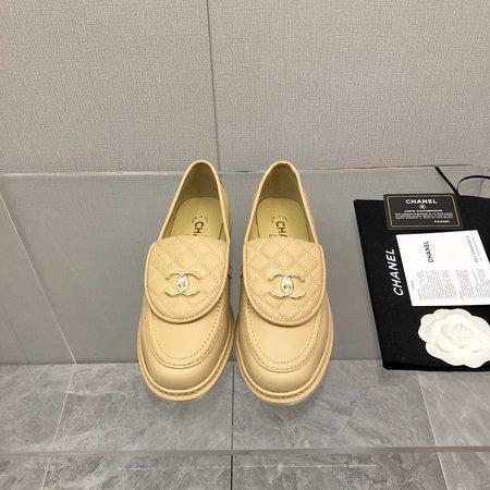 Chanel Pearl Colorblock Velcro Shoes