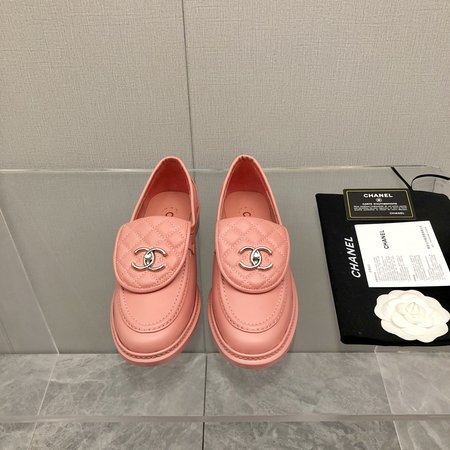 Chanel Pearl Colorblock Velcro Shoes