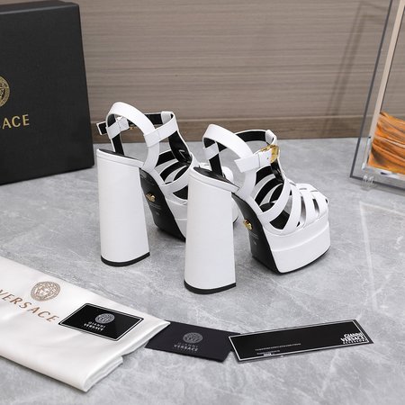 Versace high heel slippers