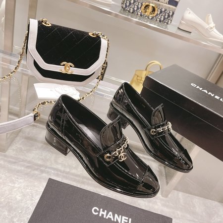 Chanel calfskin loafers