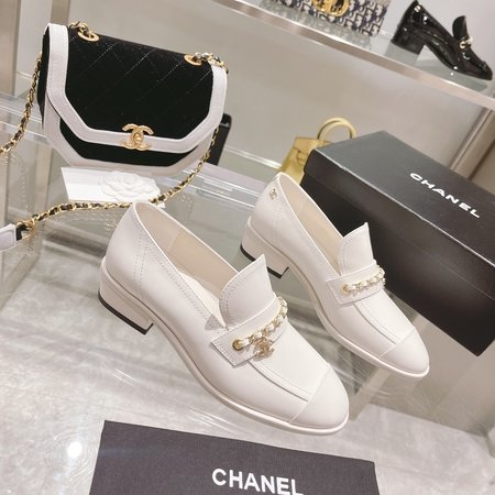 Chanel calfskin loafers