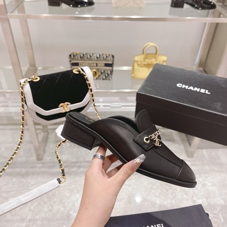 Chanel calfskin loafers