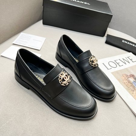 Chanel calfskin loafers