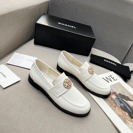 Chanel calfskin loafers