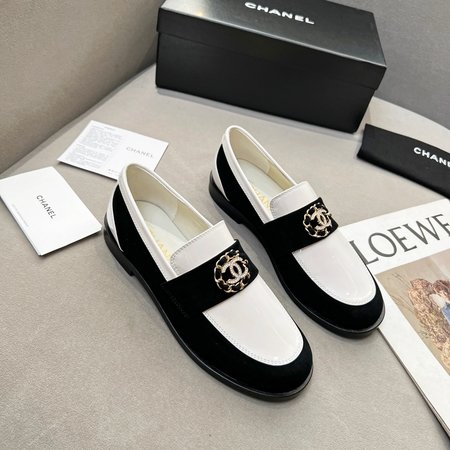 Chanel calfskin loafers