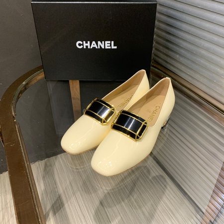 Chanel calfskin loafers