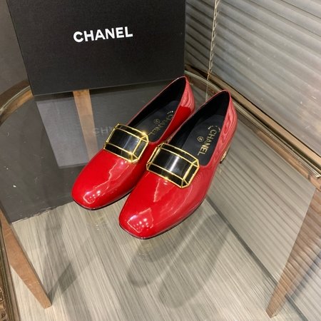 Chanel calfskin loafers