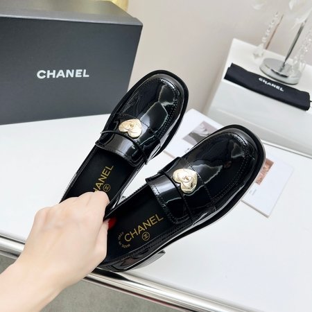 Chanel Love rhombus loafers