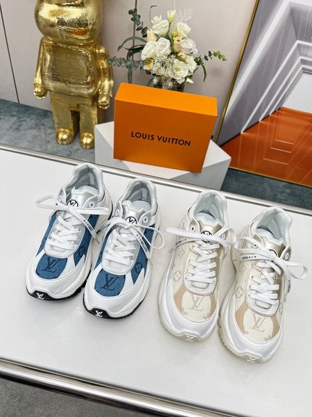 Louis Vuitton patchwork mesh sneakers