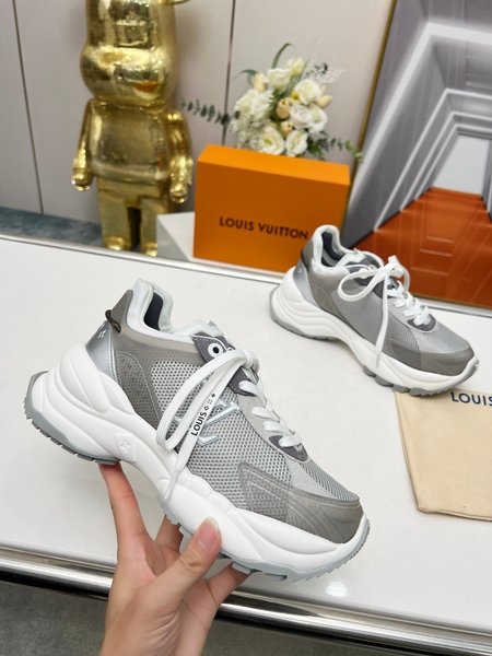 Louis Vuitton patchwork mesh sneakers