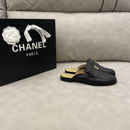 Chanel CC Logo Loafers