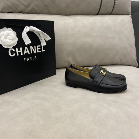 Chanel CC Logo Loafers