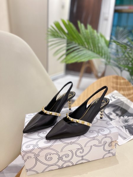 Valentino Studded pointed high heel sandals