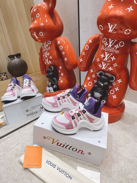 Louis Vuitton Archlight silk cloth 3D printed sneakers