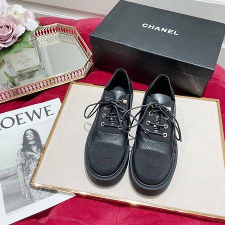 Chanel CC Logo Loafers