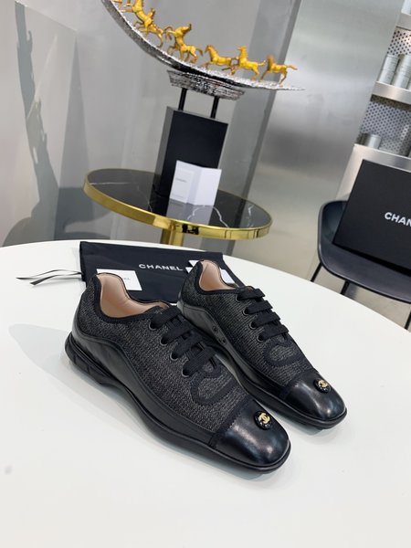 Chanel Denim calfskin loafers