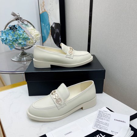 Chanel Logo loafers