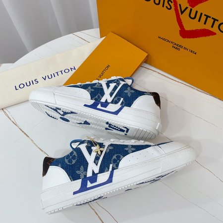 Louis Vuitton High Low Top sneakers LV brand leather stitching