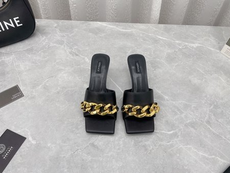 Versace chain slippers