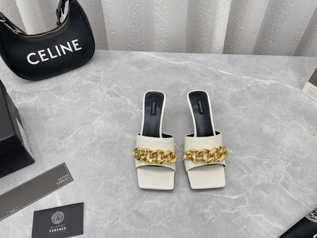 Versace chain slippers