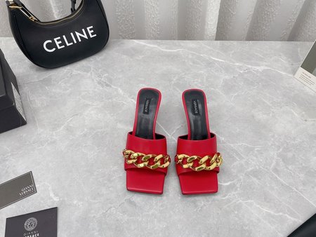 Versace chain slippers