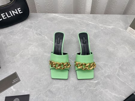 Versace chain slippers