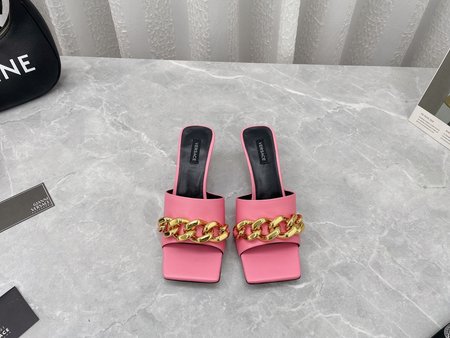 Versace chain slippers