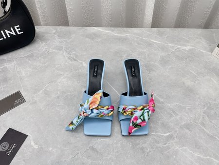 Versace chain slippers