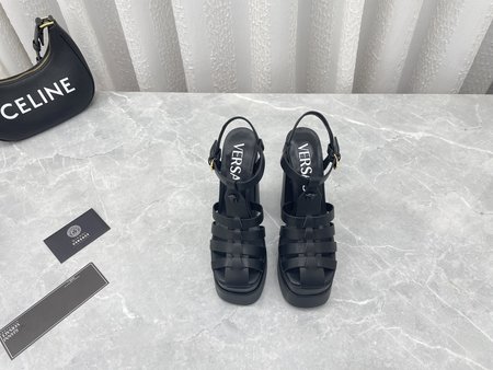 Versace Classic Italian fashion Medusa hates sky high sandals