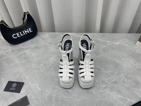 Versace Classic Italian fashion Medusa hates sky high sandals