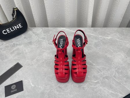 Versace Classic Italian fashion Medusa hates sky high sandals