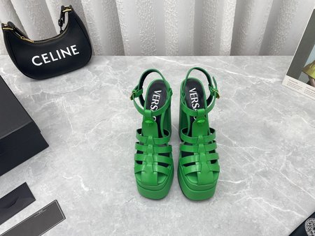 Versace Classic Italian fashion Medusa hates sky high sandals