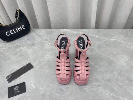 Versace Classic Italian fashion Medusa hates sky high sandals