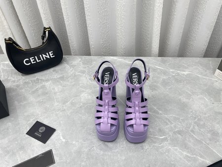 Versace Classic Italian fashion Medusa hates sky high sandals