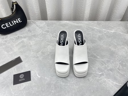 Versace Medusa leather sandal slippers