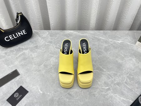 Versace Medusa leather sandal slippers
